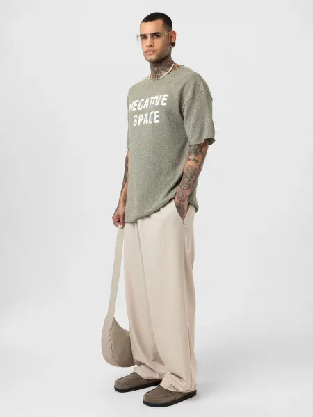 Dandalo Tricou Rene kaki alb