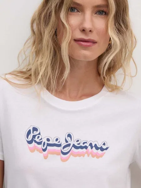 Pepe Jeans kratka majica ENARA bela