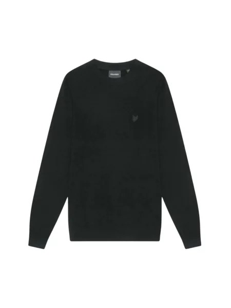 Dzianinowy sweter Lyle & Scott czarny