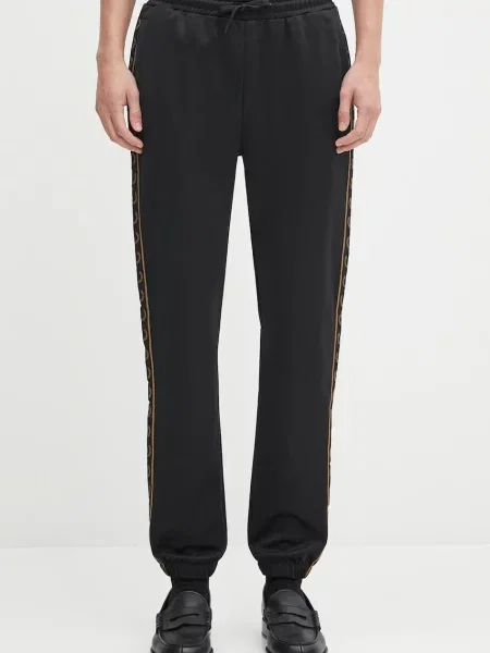 Kalhoty Fred Perry s aplikacemi černé