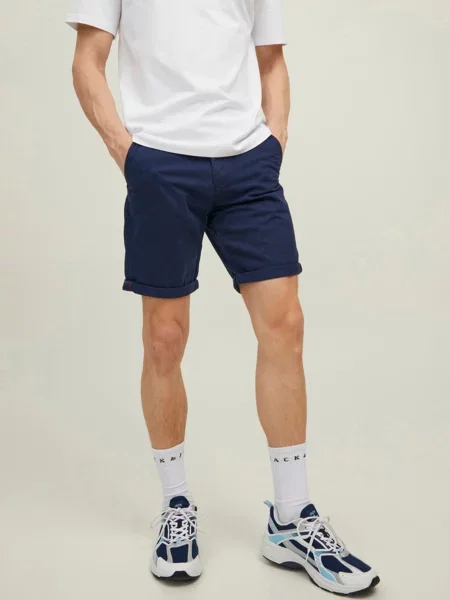 JACK & JONES Шорти чінос Темно-синій Без підкладки сині