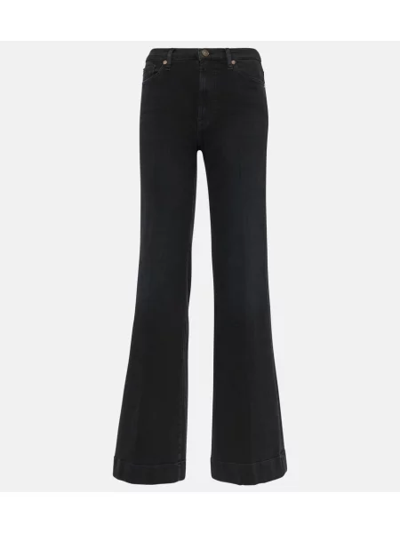 Blugi evazați 7 For All Mankind negru