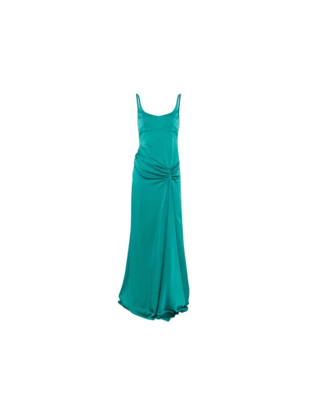 Sukienka maxi Alexander Mcqueen zielona