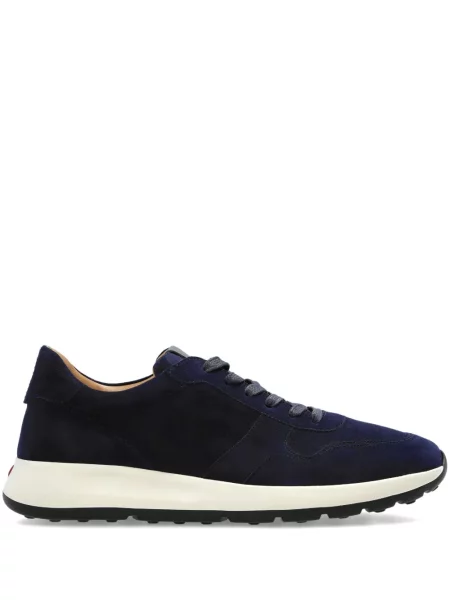 Sneakerși Tod's din piele de căprioară albastru