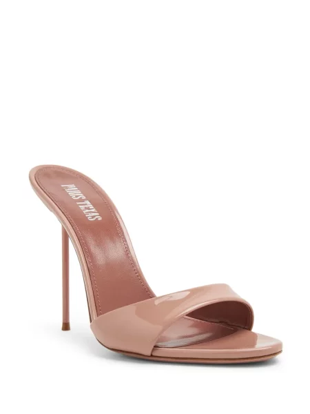 Papuci tip mules Paris Texas din piele roz