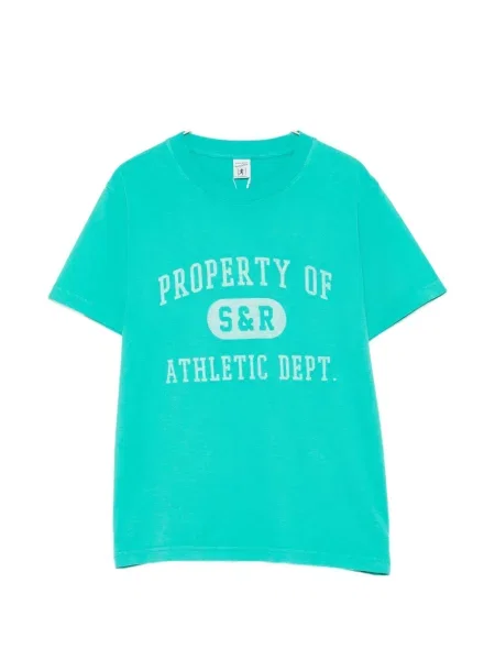 Scurt tricou Sporty & Rich cu imagine verde