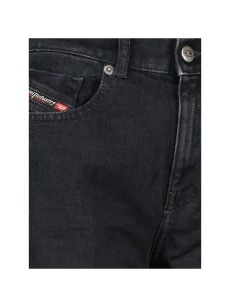 Szerokie jeansy Diesel czarne