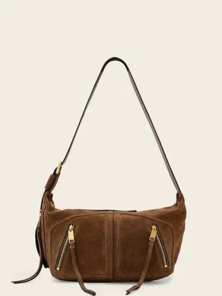 Geanta hobo Allsaints din piele maro