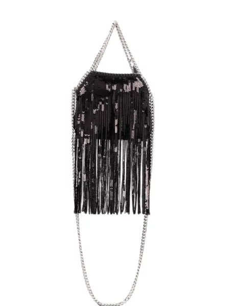 Geantă Stella Mccartney cu paiete negru