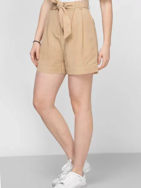 Повсякденні шорти GUESS ліоцелл бежевий