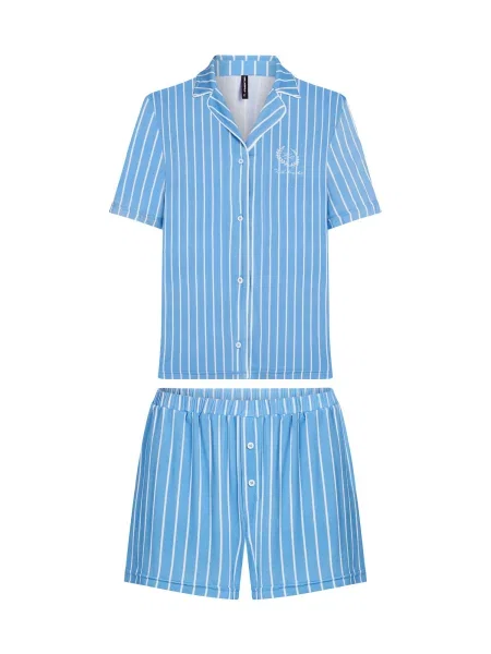 Karl Lagerfeld Pijama albastru alb