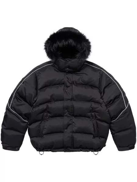 Geacă cu puf Supreme negru