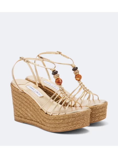 Sandale Jimmy Choo din piele cu pană