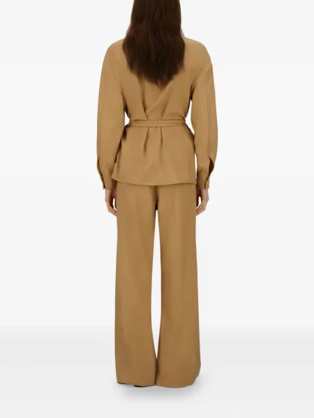 Pantaloni Herno de lână maro