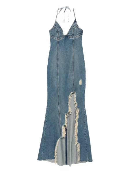 Rochie din denim Blumarine de costum albastru