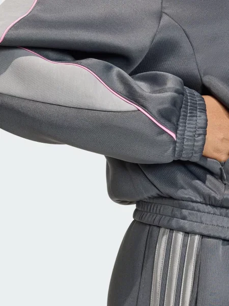 ADIDAS SPORTSWEAR Tréningová bunda Stadium kamenná / svetlosivá / pastelovo ružová