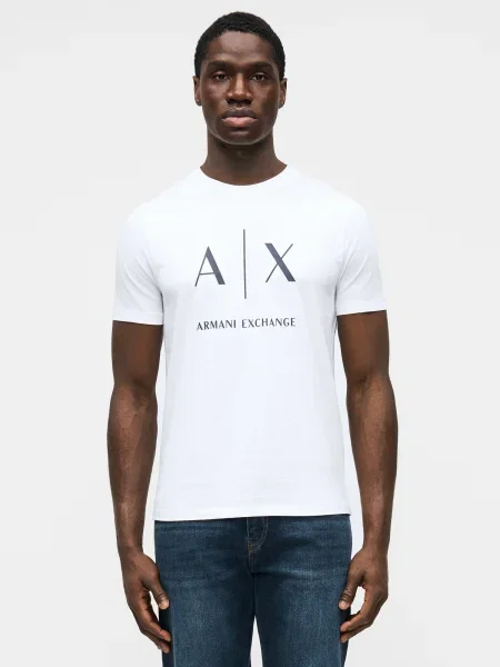 Armani Exchange Tricou alb