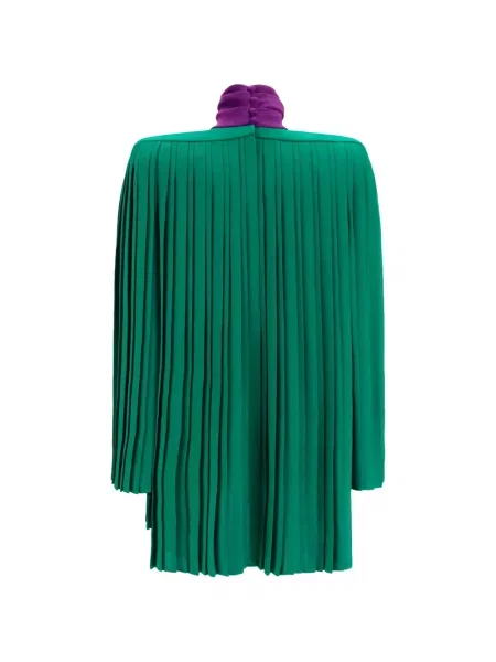 Bluză Valentino Garavani de mătase verde