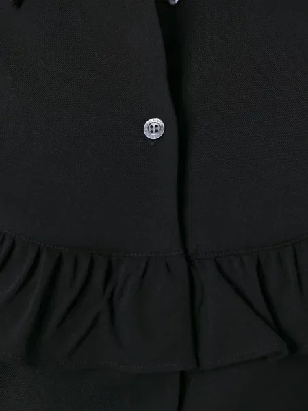 Cămașă Maison Kitsune cu volane negru