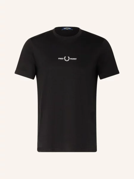 Fred Perry T-Shirt schwarz czarna