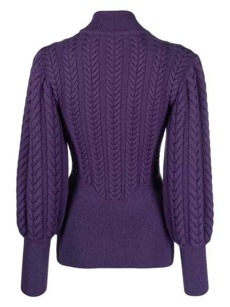 Vilnonis ilgas megztinis Philipp Plein violetinė