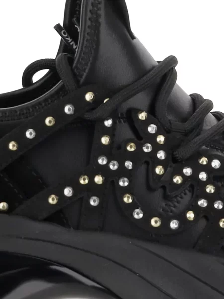 Маратонки Pinko с връзки с дантела черно