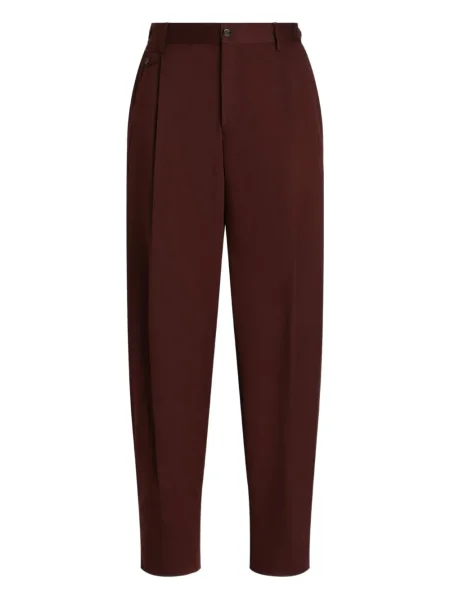 Pantaloni Dolce & Gabbana plisate maro