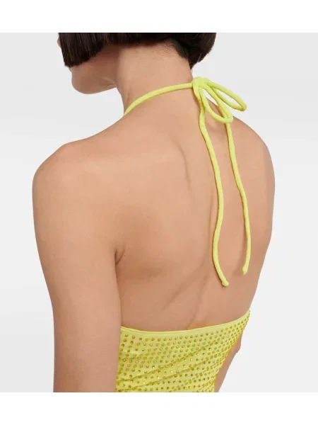 Rochie Self-portrait de cristal verde