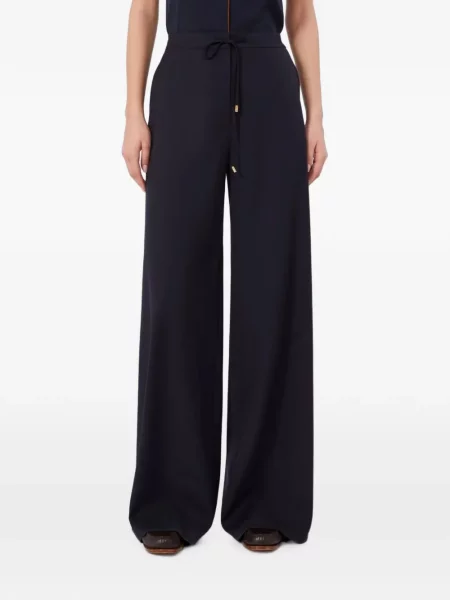 Pantaloni Max Mara cu cordon albastru