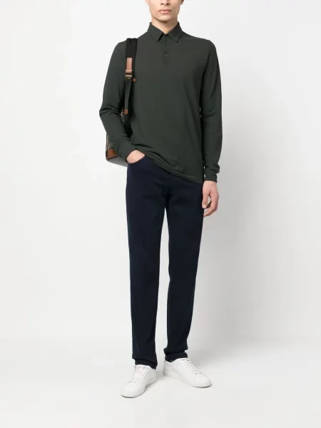 Tricou polo Zanone verde