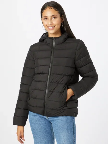Geacă Champion Authentic Athletic Apparel cu glugă negru