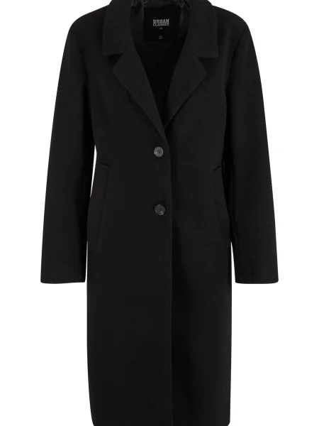 Urban Classics Palton de primăvară-toamnă negru