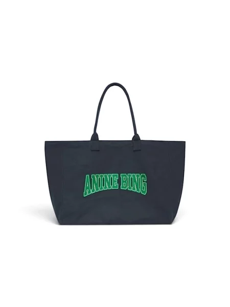 Shopperka Anine Bing płócienna czarna