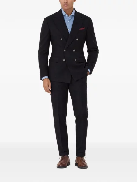 Двуреден костюм Brunello Cucinelli черно
