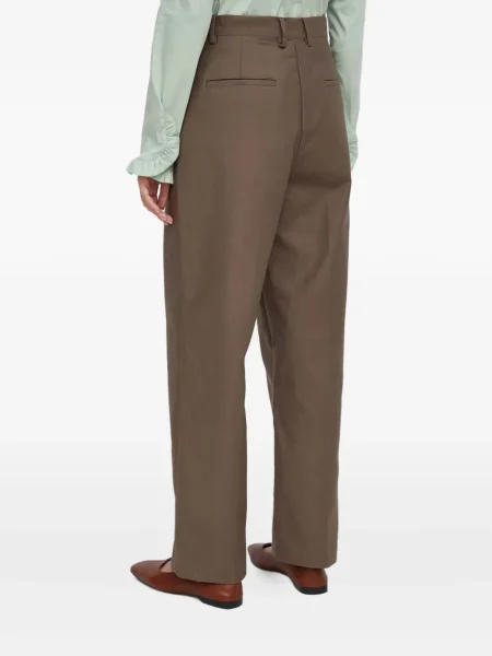 Pantaloni Dkny plisate maro