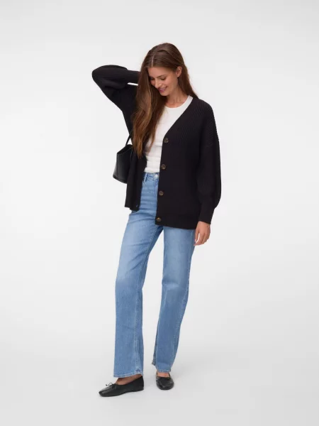 VERO MODA Kardigán VMLEA' čierna