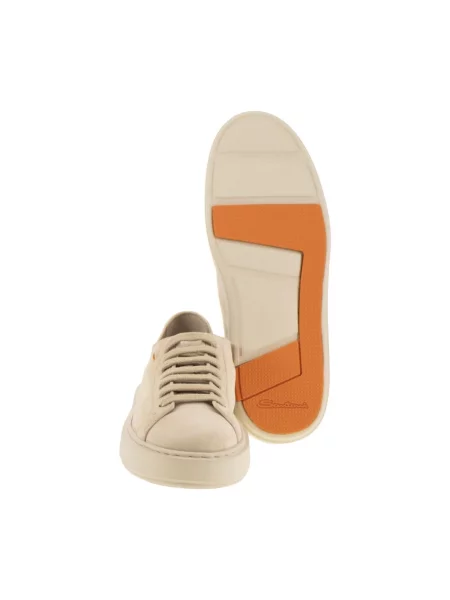 Sneakersy Santoni zamszowe beżowe