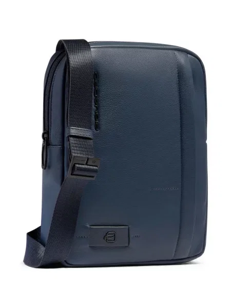 Bőr laptoptáska Piquadro kék