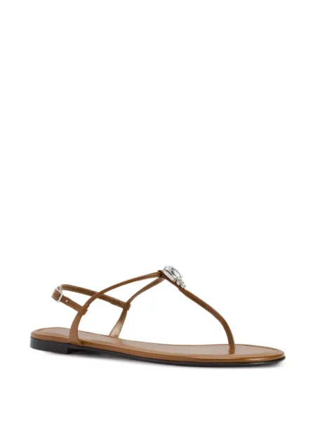 Sandale Giuseppe Zanotti fără toc maro