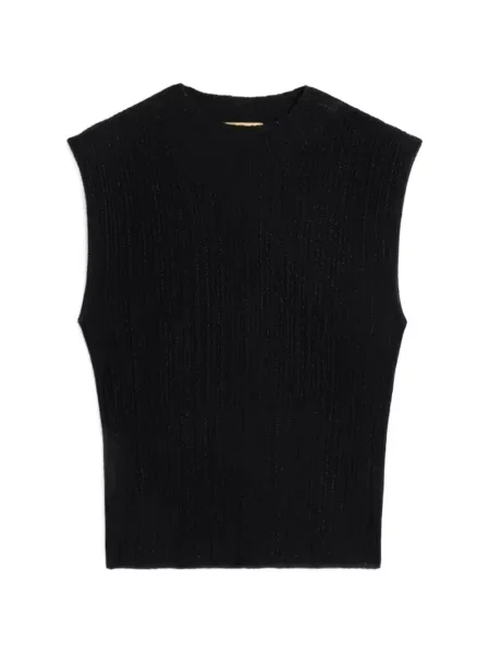 Vestă Momoni tricotate negru