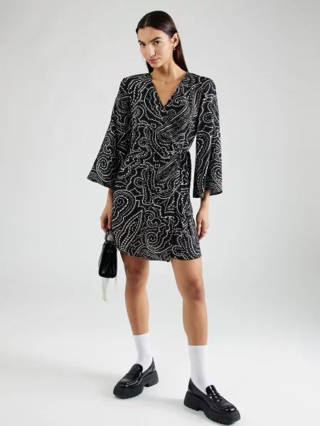 JDY Rochie JDYPEPPER negru alb