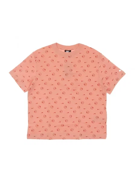 Koszulka z nadrukiem Nike z nadrukiem różowa