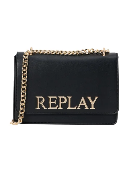 REPLAY Torba za čez ramo zlata črna