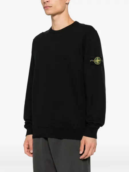 Hanorac Stone Island cu strasuri negru