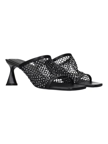 Klapki Stella Mccartney skórzane czarne