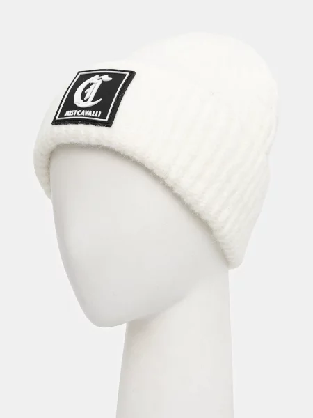 Шапка з додаванням вовни Just Cavalli бежевий