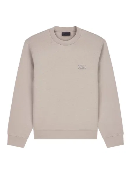 Bluza Emporio Armani z dżerseju beżowa