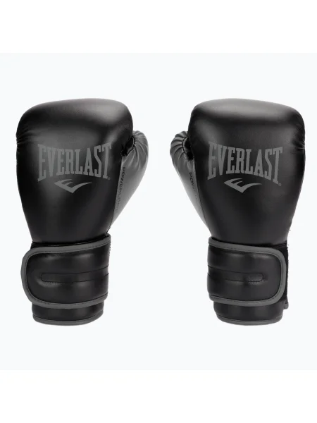 Mănuși de box pentru bărbați EVERLAST Powerlock Pu oz. negru