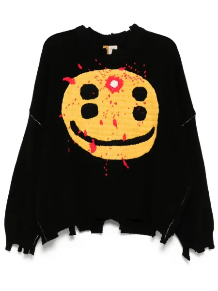 Pulover Saint Mxxxxxx cu decolteu rotund negru