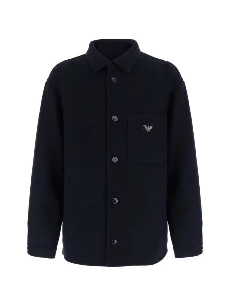 Geacă Emporio Armani cu autograf albastru